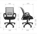 Кресло офисное "Chairman 696 TW-01" черный